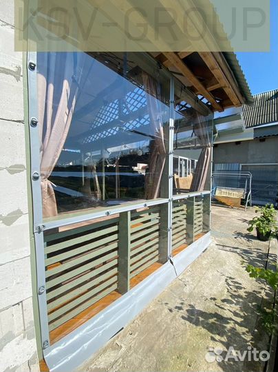 Мягкие окна для беседки