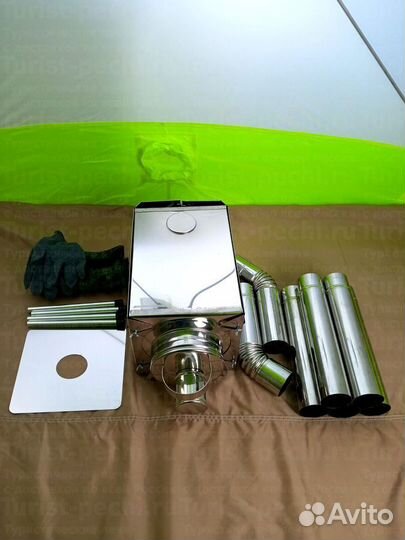 Печь для отопления палатки Пошехонка Малая на 15 л