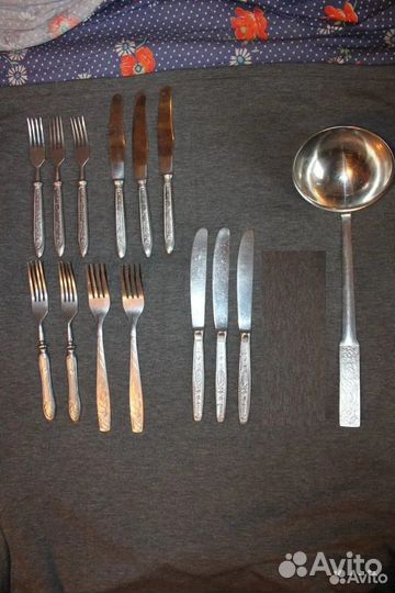 Столовая посуда из нержавейки 1950-70 годов