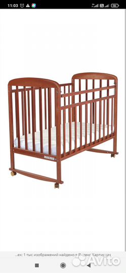 Кроватка детская с матрасом