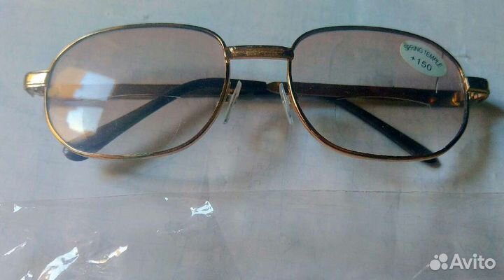 Очки для чтения легкие без оправы с уф фильтром и