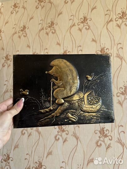 Чеканка ежик СССР