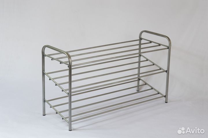 Обувница Нова 9.1 металлическая с 3 полками 90 см