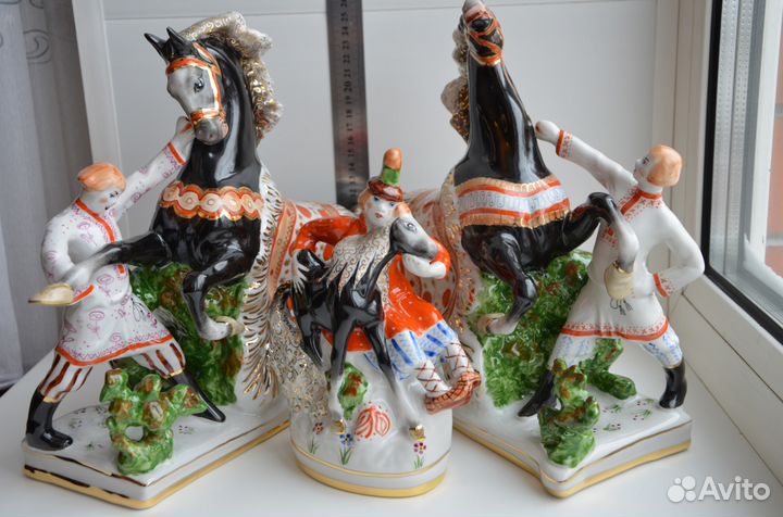 Статуэтки триптих Конек горбунок. Вербилки Гарднер