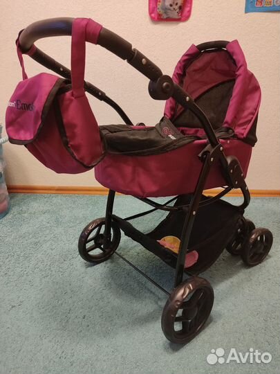 Детская игрушечная коляска для кукол (2 в 1)