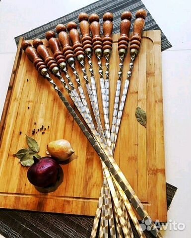 Шампура с деревянной ручкой