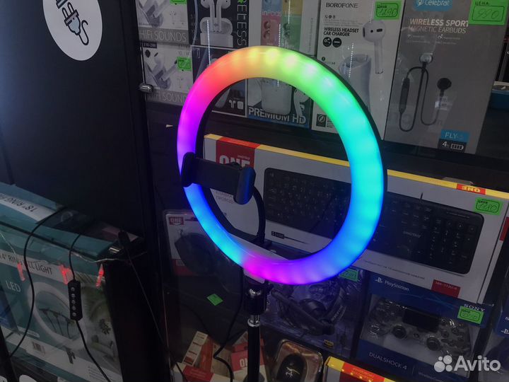 Лампа RGB 26 см + Штатив 2.1 метра