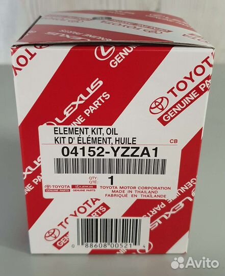 Масляный фильтр Toyota 04152yzza1