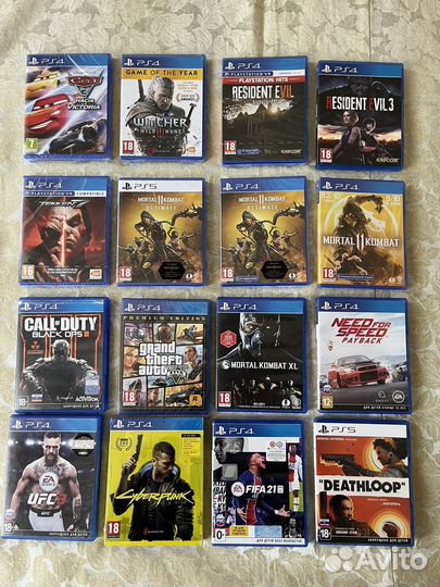 Игровые диски на ps4 и на ps 5