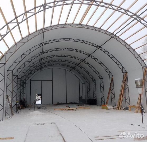 Ангар с монтажем