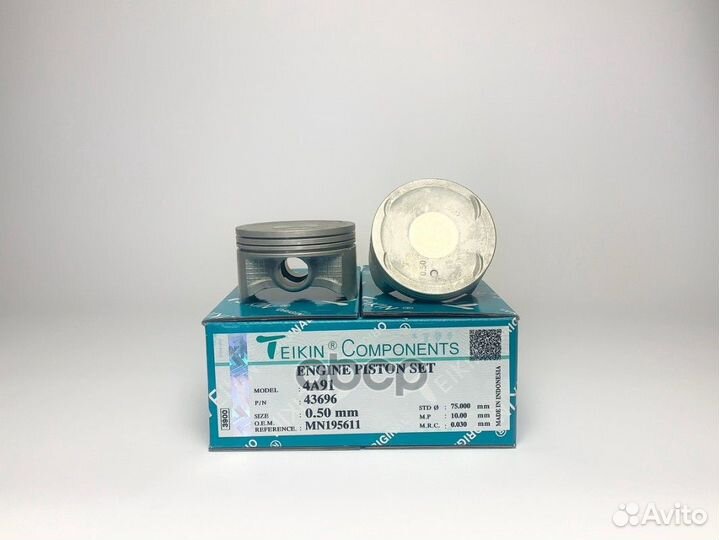 Поршень mitsubishi colt/cross 3A91/4A91 с пальцем