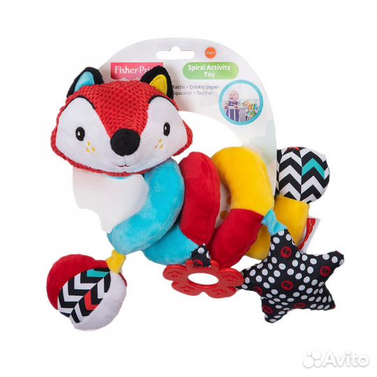 Погремушка подвеска Fisher Price Лисенок
