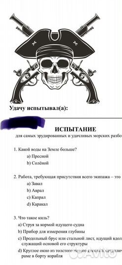 Пиратская вечеринка