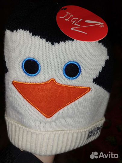 Шапочка ковальскийпингвины Мадагаскар;С наушниками