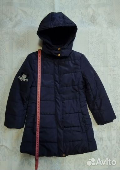 Куртка (пальто) зимняя на девочку 6-8 лет