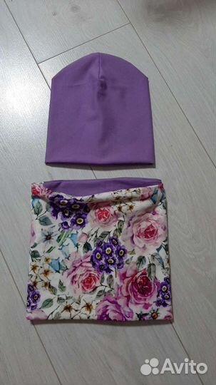 Комплект шапка и снуд