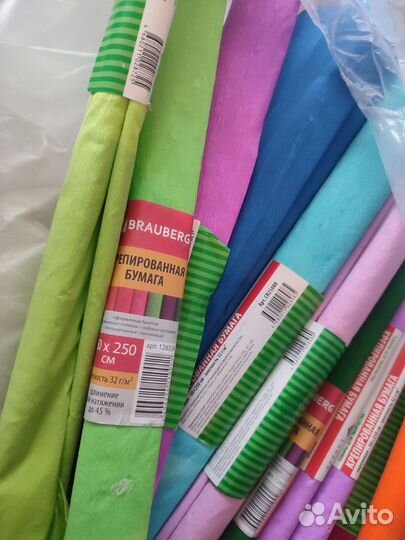 Крепированная бумага brauberg