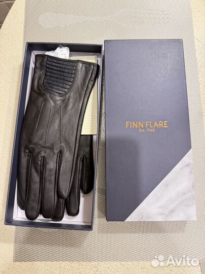 Перчатки женские кожаные 7.5 новые