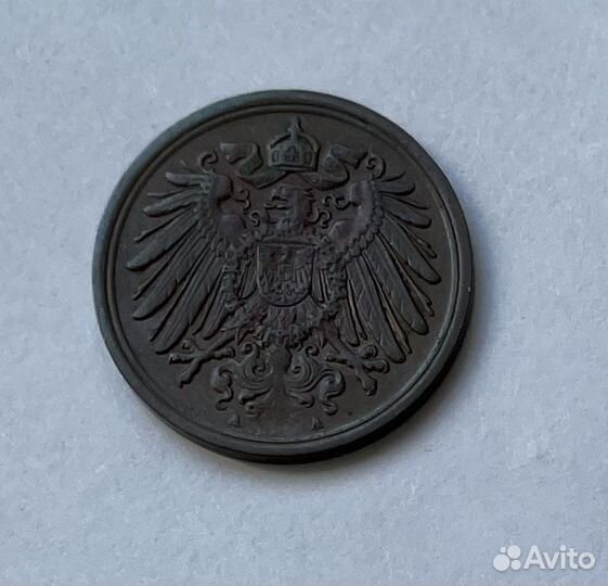 Монета Германии 1 пфенниг 1913 года (А)