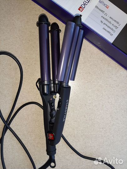 Dewal / Плойка для волос Star Style тройная с терм