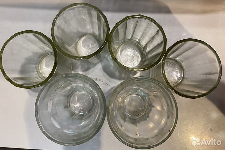 Граненые стопки СССР 6 шт
