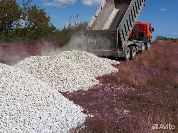 Щебень \ Песок \ Земля гравийный оптом от 3кубов