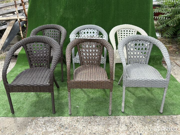 Мебель поктенная на четверых. эко-ротанг