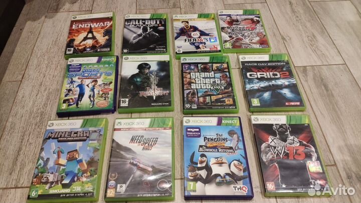 Лицензионные диски для Xbox 360, PS4, Nintendo Wii