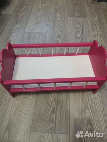 Кровать для кукол деревянная