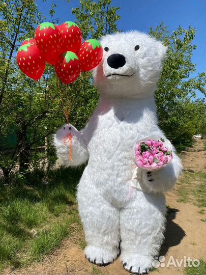 Ростовая кукла белый медведь