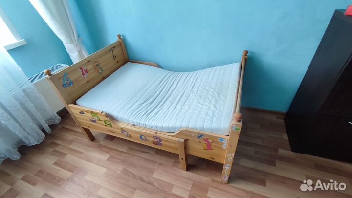Кровать детская раздвижная IKEA лексвик