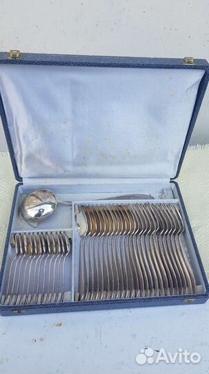 Набор столовых приборов мельхиор