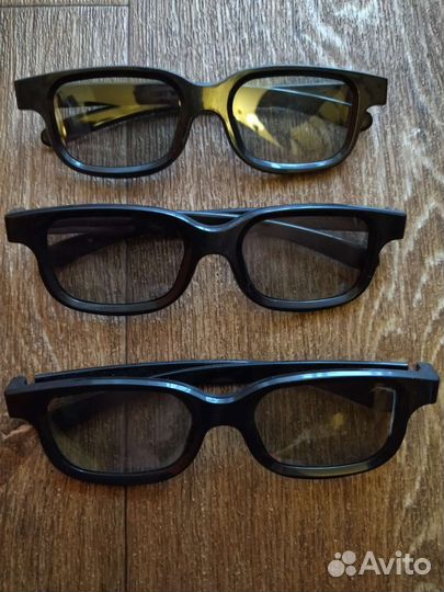 3D очки 3 штуки