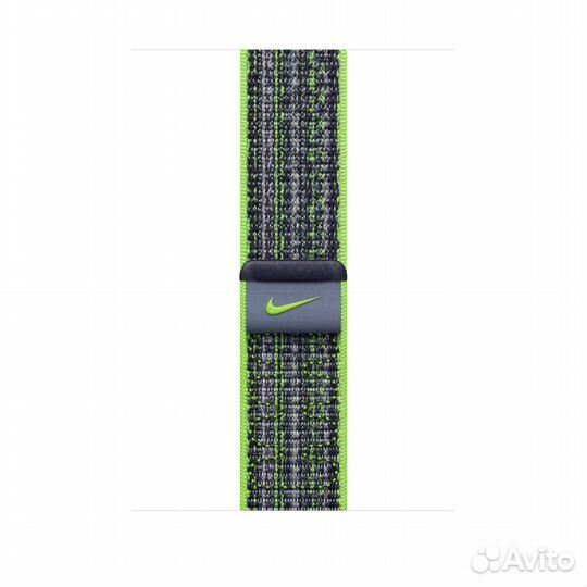 Ремешок Apple Watch Bright Green/Blue Nike Loop 44