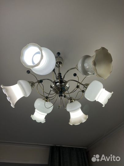 Люстра потолочная 6 плафонов