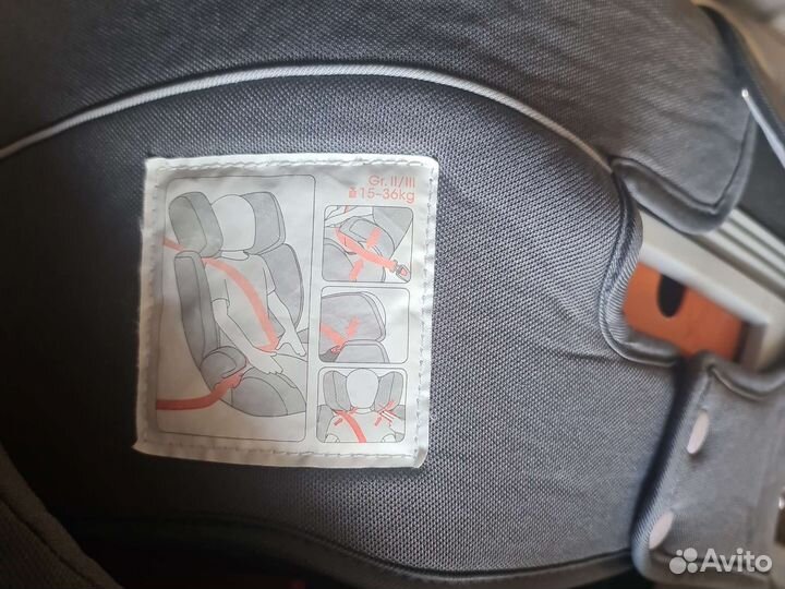 Детское автокресло 15 до 36 кг isofix