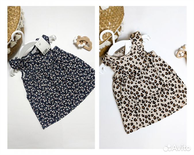 H&m 68 платье/сарафан для девочки летнее