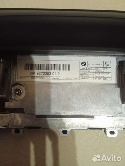 Монитор мультимедия BMW F30