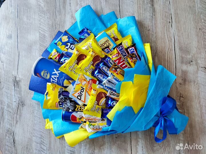 Букет из сладостей, из шоколада, детский букет