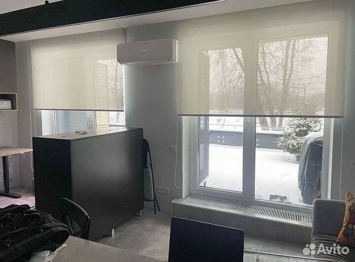 Рулонные шторы день ночь