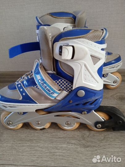 Роликовые коньки раздвижные размер 36-39