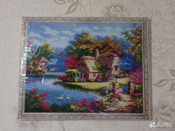 Картина стразами. готовая
