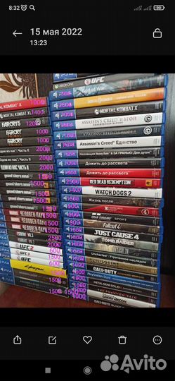 Игры на ps4 (обмен с доплатой)