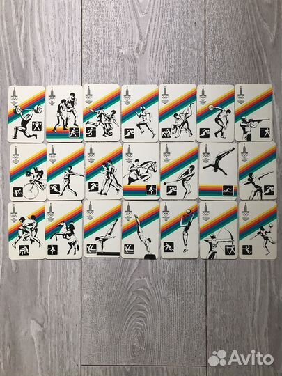 Календарики олимпиада 1980г