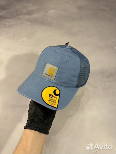 Carhartt Canvas Mesh Back Trucker Hat(Skystone)