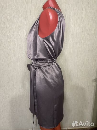 Вечернее серое платье Mango