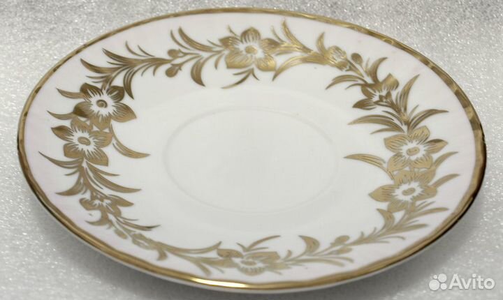 Кофейное блюдечко позолоченное