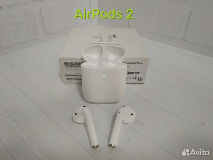 Беспроводные наушники Airpods 2/3/Pro + Чехол