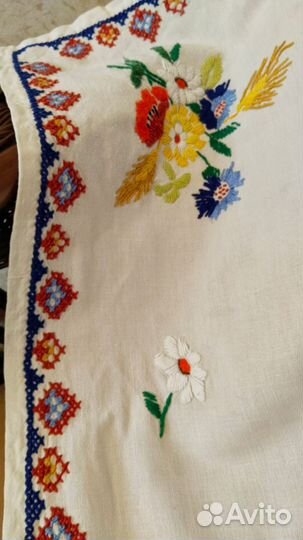 Салфетка, чайная скатерть, ручная работа, винтаж