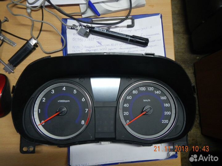 Приборная панель Hyundai Solaris